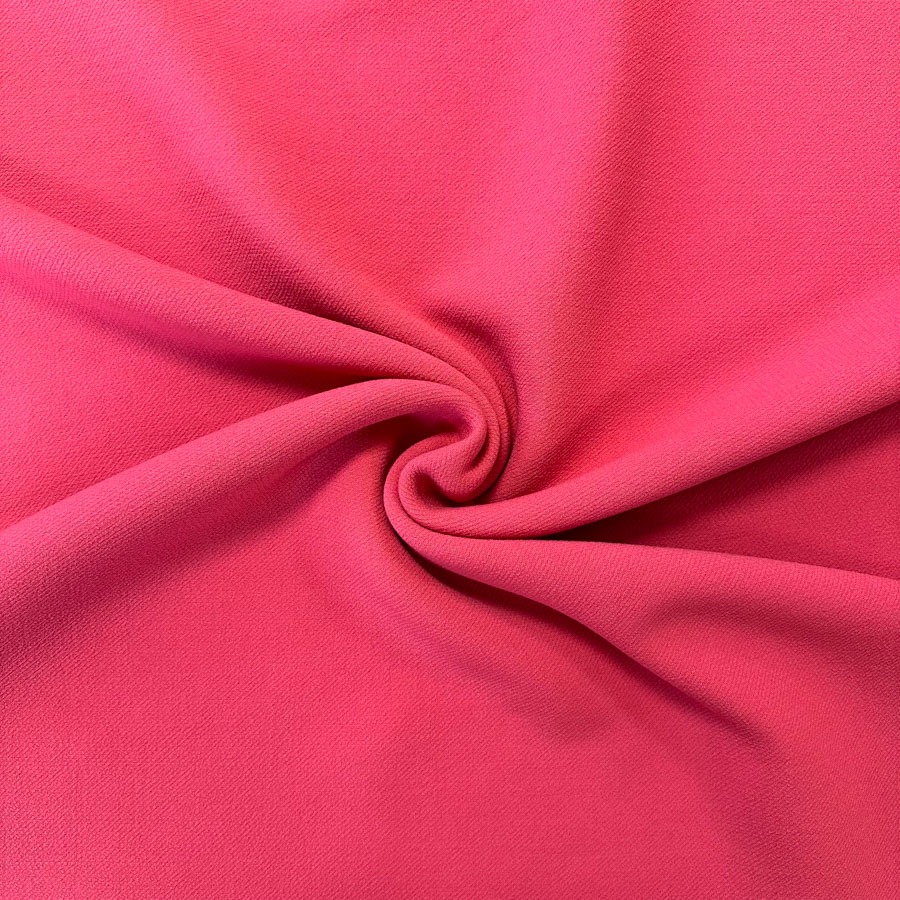 Villane kostüümiriie, roosakaspunane, kahekordne krepp, laius 148 cm