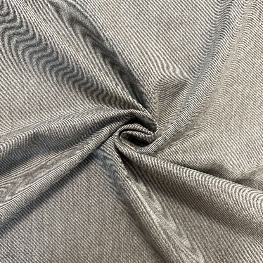 Villane kostüümiriie, rohekashall, diagonaalse triibuga, laius 156 cm