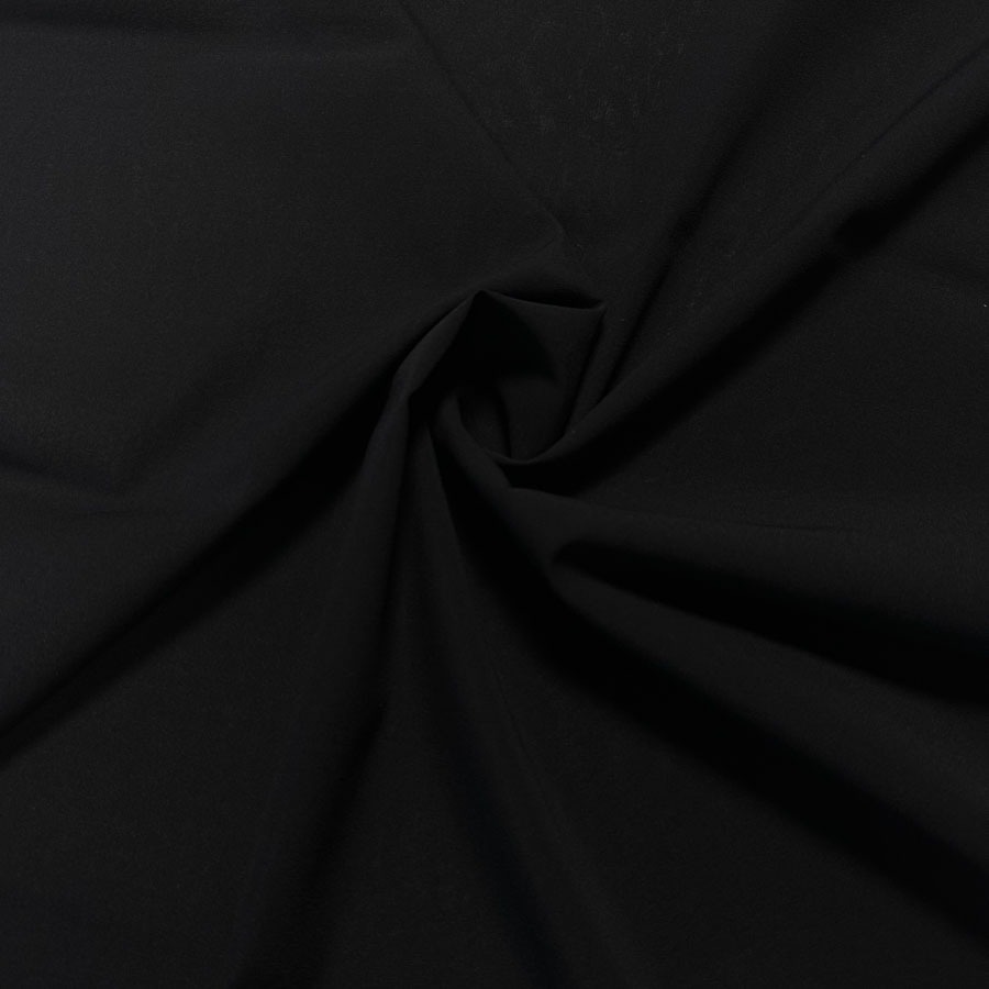 Siidšifoon stretch, must, laius 118cm