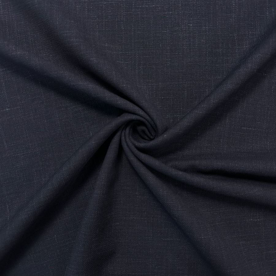 Villase ja linasegu kostüümikangas, tumesinine, laius 152 cm
