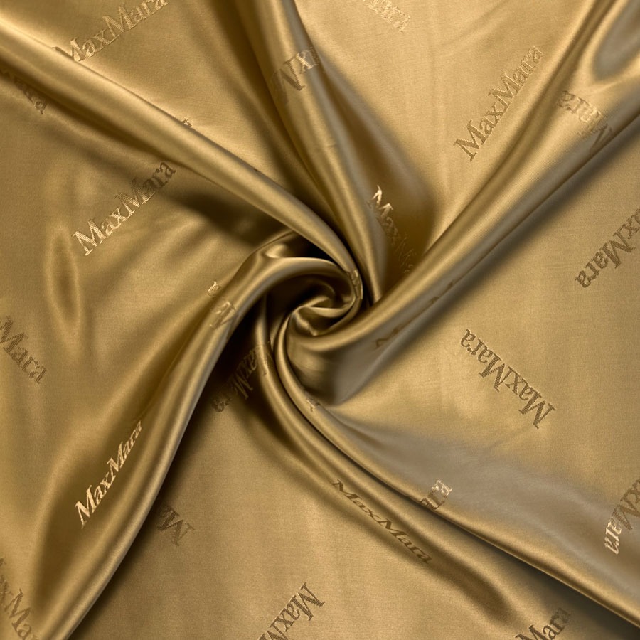 Viskoosvooder, MaxMara, kuldne, laius 142 cm