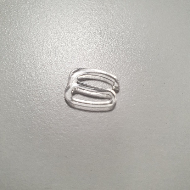 Rinnahoidja traksi kinnitusklamber, l. 10mm, läbipaistev