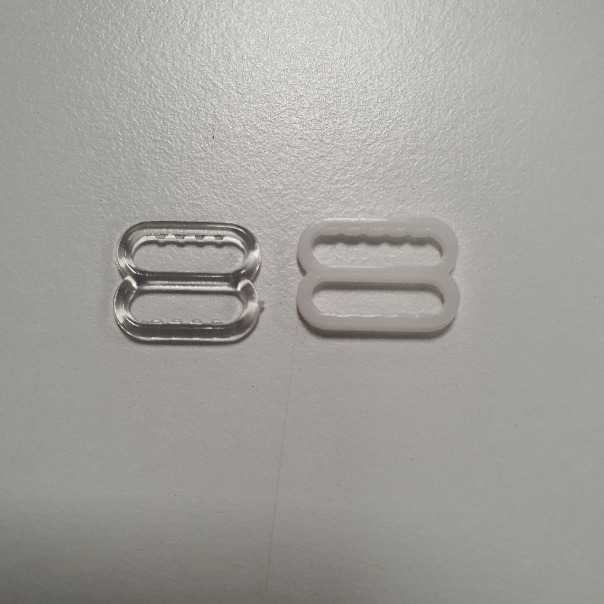 Rinnahoidja traksi pinguti, laius 10mm, (läbipaistev ja valge),-