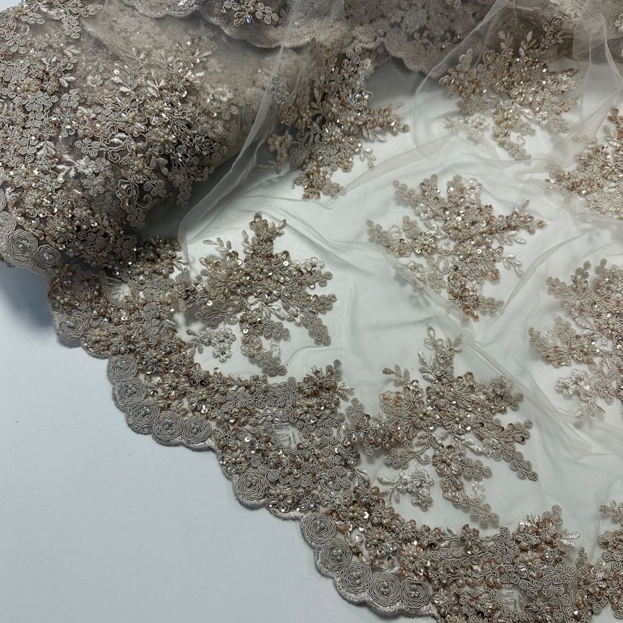 Pärlipits beež, laius 125 cm