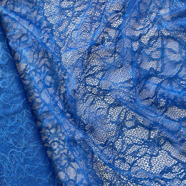 Õhuke pitskangas, sinine, laius 140 cm