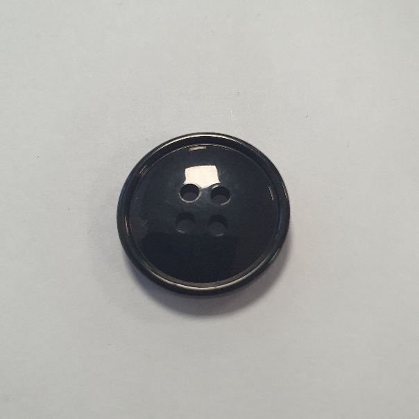 Ülikonnanööp must läikiv, 22mm