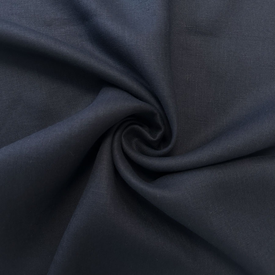 Linane kangas, tumesinine, laius 145 cm