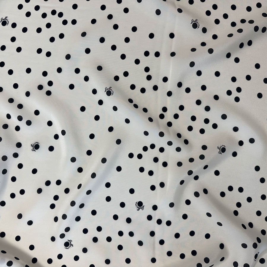 Siid, naturaalvalgel täpp, laius 140 cm