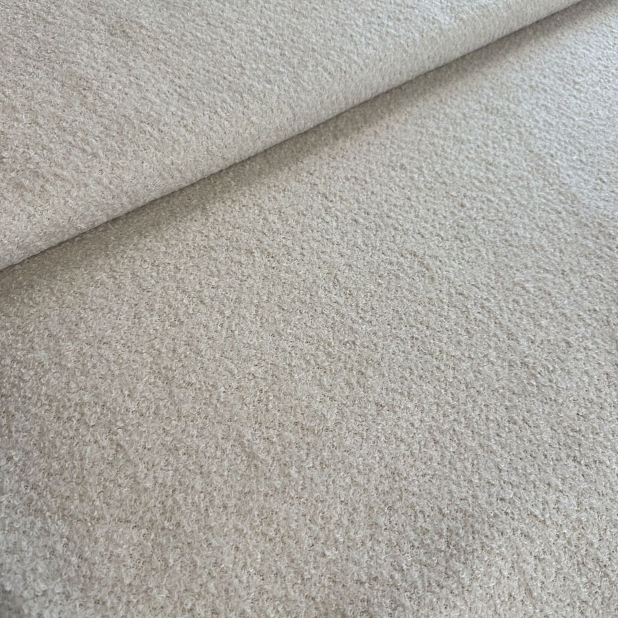 Vanutatud bukleekangas villasisaldusega, naturaalvalge, laius 152 cm