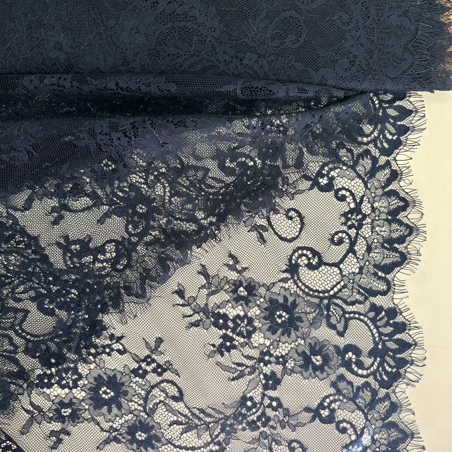 Õhuke Prantsuse pits, tumesinine, laius