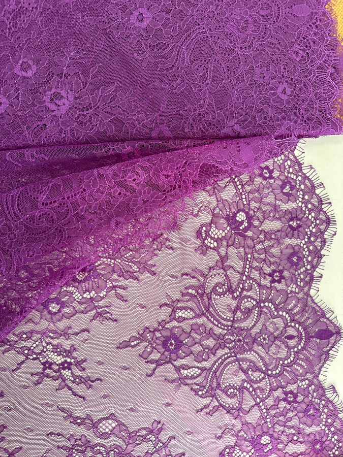 Õhuke Prantsuse pits, tumelilla, laius