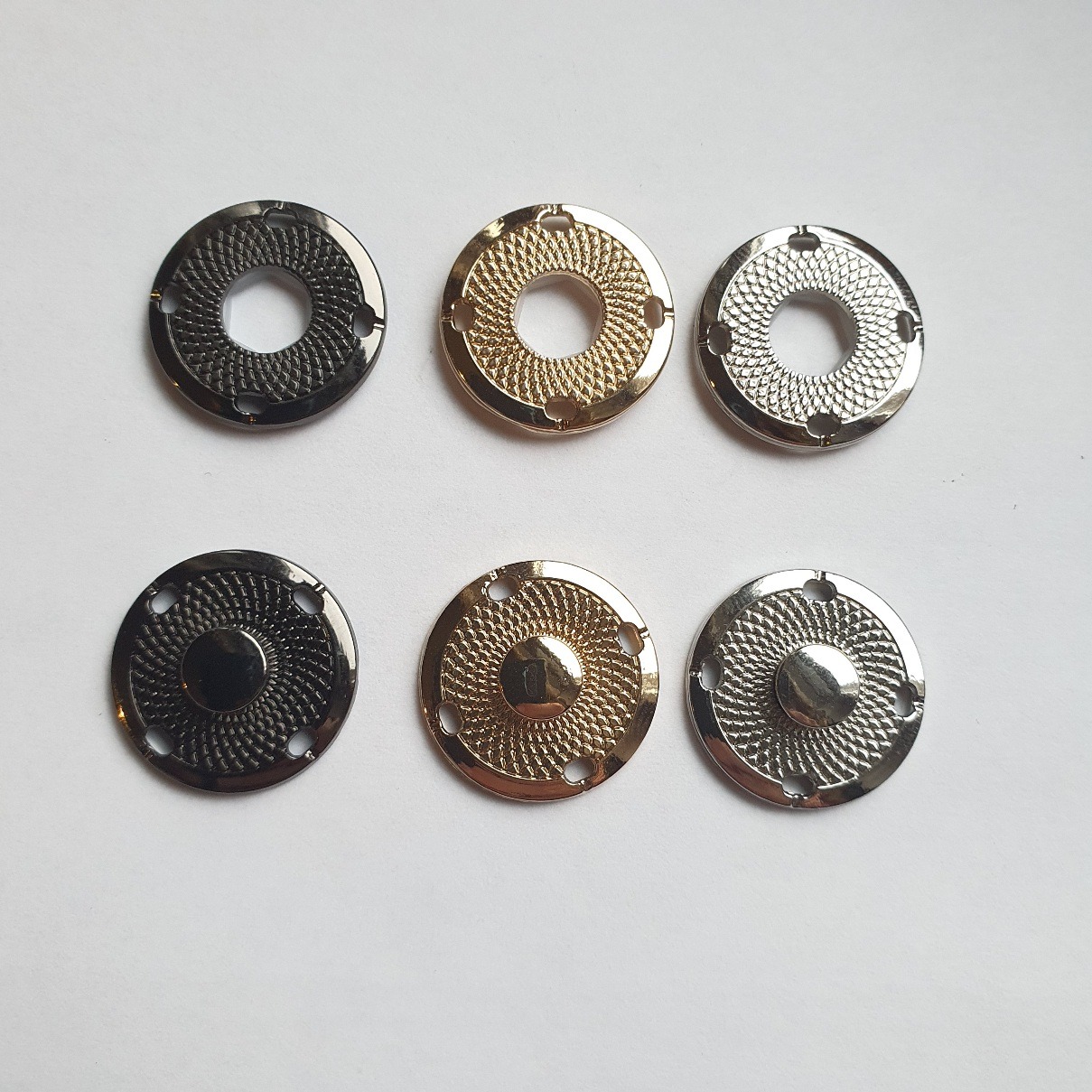 Disaintrukk X004, 18mm, õmmeldav, metallist, 3 tooni/