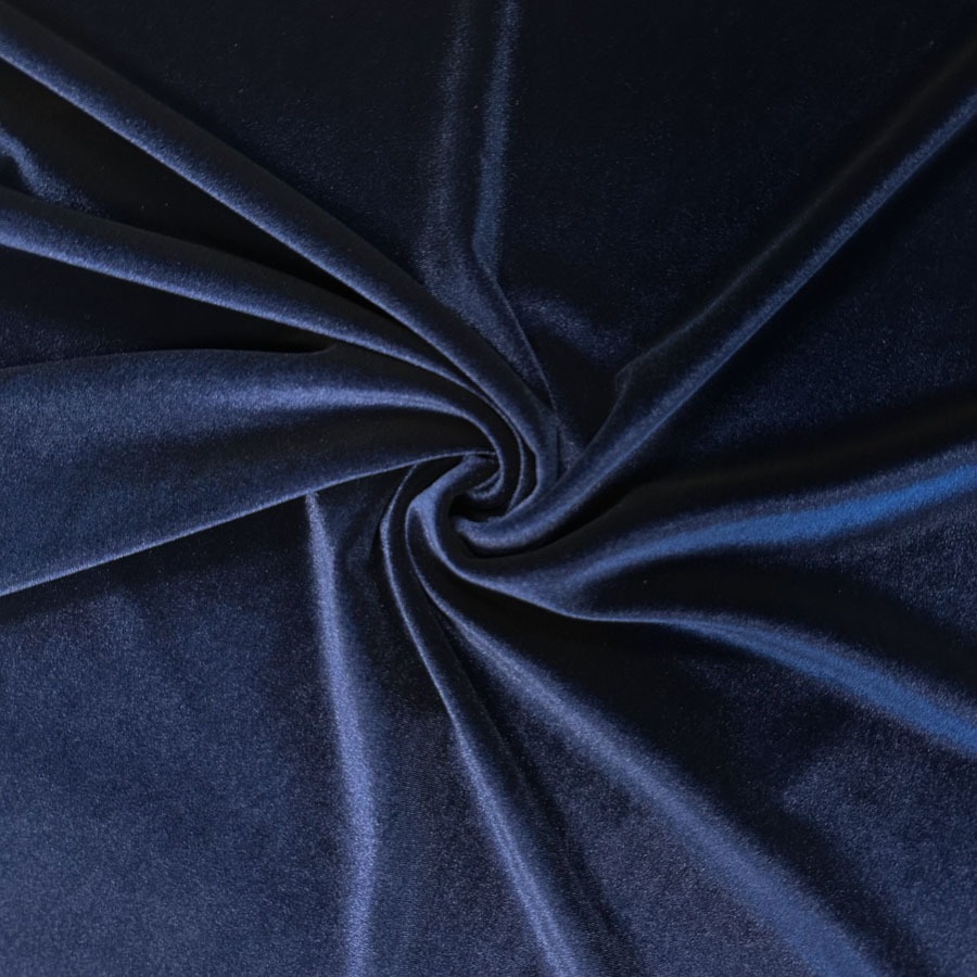 Trikotaažsamet tumesinine, ACETEX, laius 148cm;