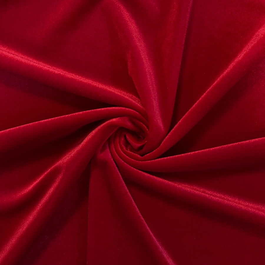 Trikotaažsamet erepunanene, ACETEX, laius 148cm;