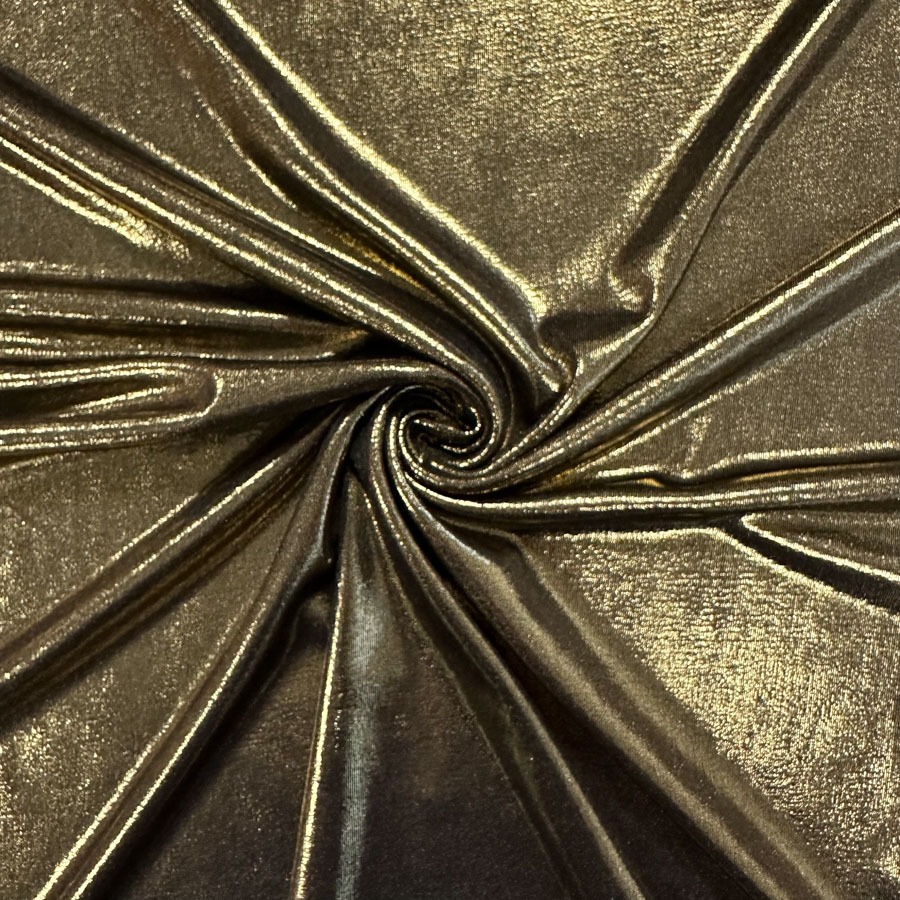 Trikotaaž lükra, tumekuldse läikega, laius 148cm