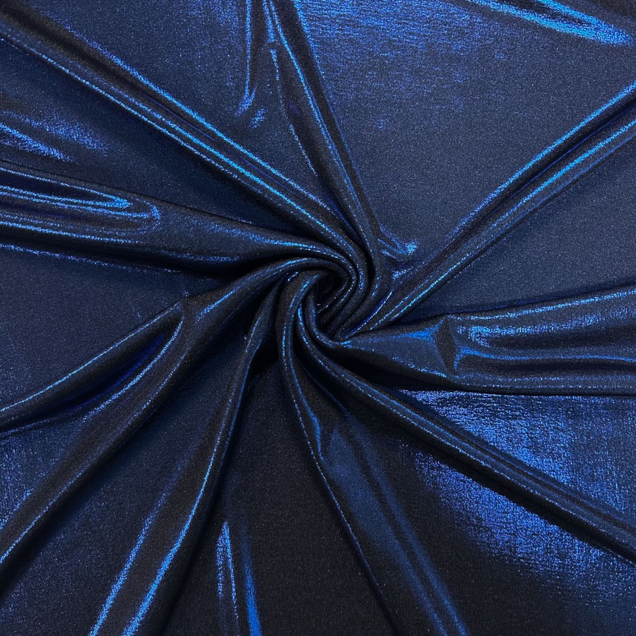 Trikotaaž lükra, erksinise läikega, laius 146 cm