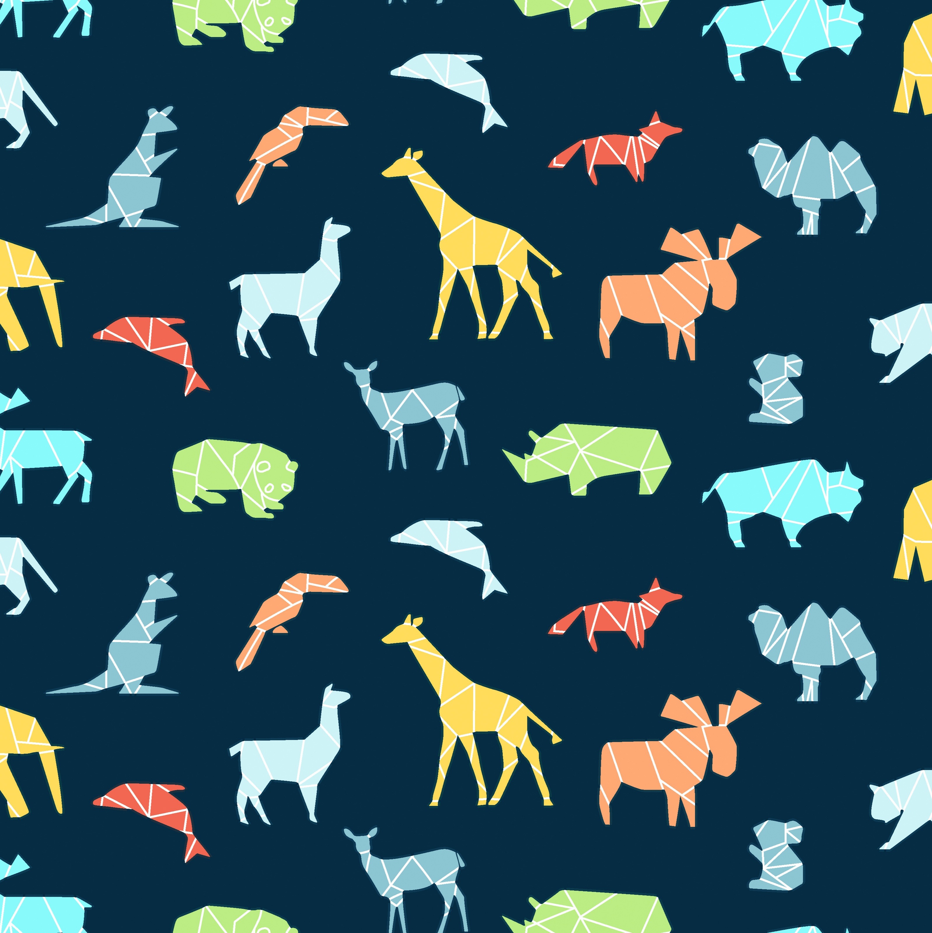 Trikotaaž T.sinisel loomad l. 165cm/330g/jm