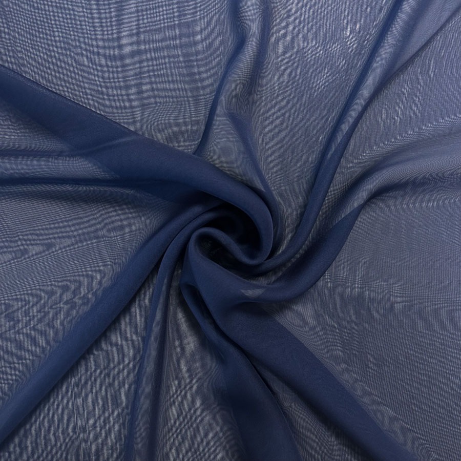 Siidjas pl.šifoon, tumesinine, laius 145cm;