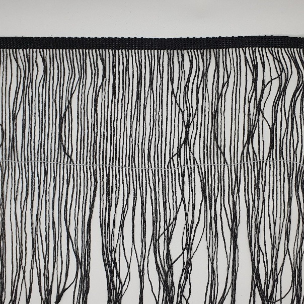 Narmapael must, kerge sädelusega, laius 15cm