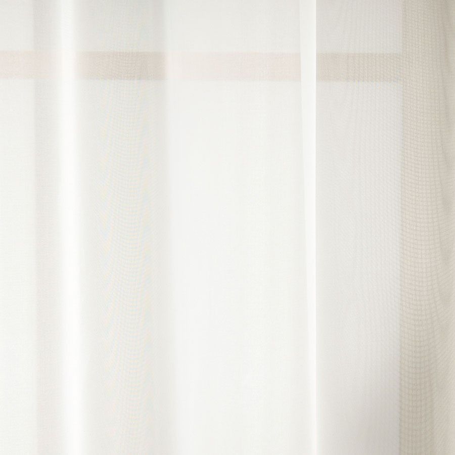 Vuaalkardinakangas naturaalvalge raskuspaelata, (VUAL ekru), kõrgus 300cm.