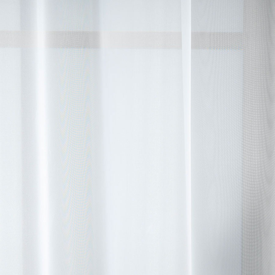 Vuaalkardinakangas valge, raskuspaelata, kõrgus 296cm