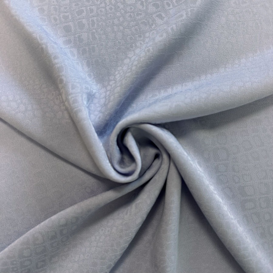 Viskooskangas, helelilla, sissekootud mustriga, laius 136cm