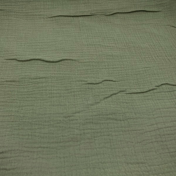Musliin gofr. 2-kordne, khaki/KAKI, 130g/m2 oeko-tex