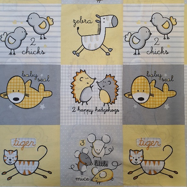 Voodipesukangas l.240cm, siilikesed jm., kollasekirju, oeko-tex