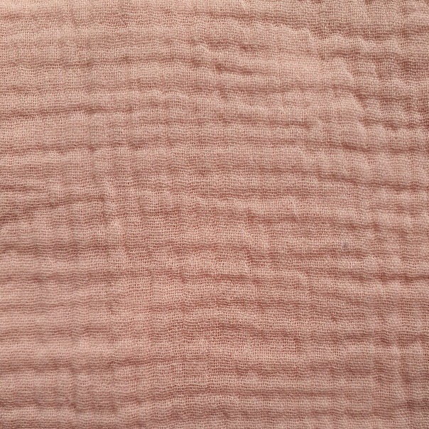 Musliin gofr. 2-kordne, vanaroosa/ ROSE THE, 130g/m2, oeko-tex