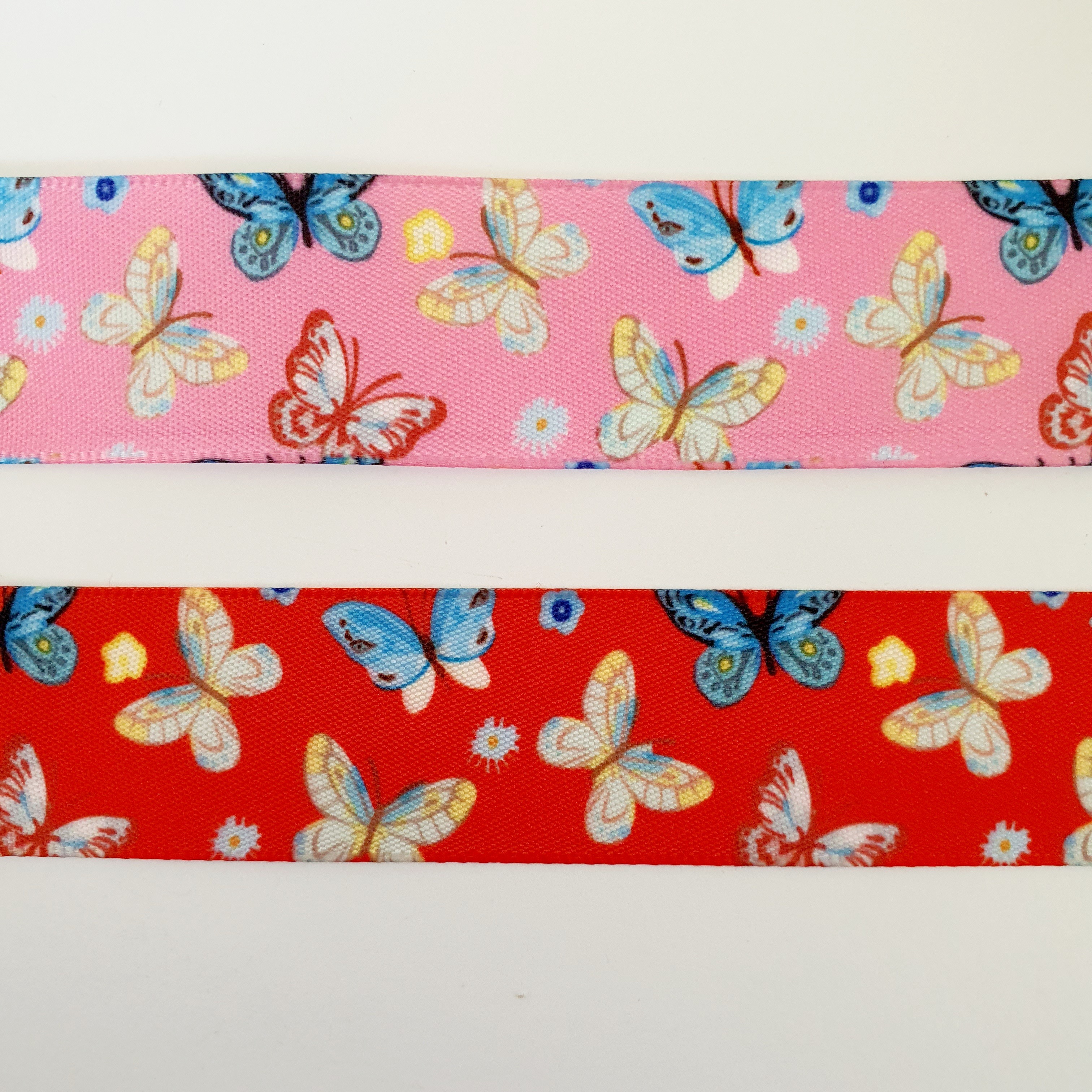 Ilupael trükitud, liblika mustriga, 25mm