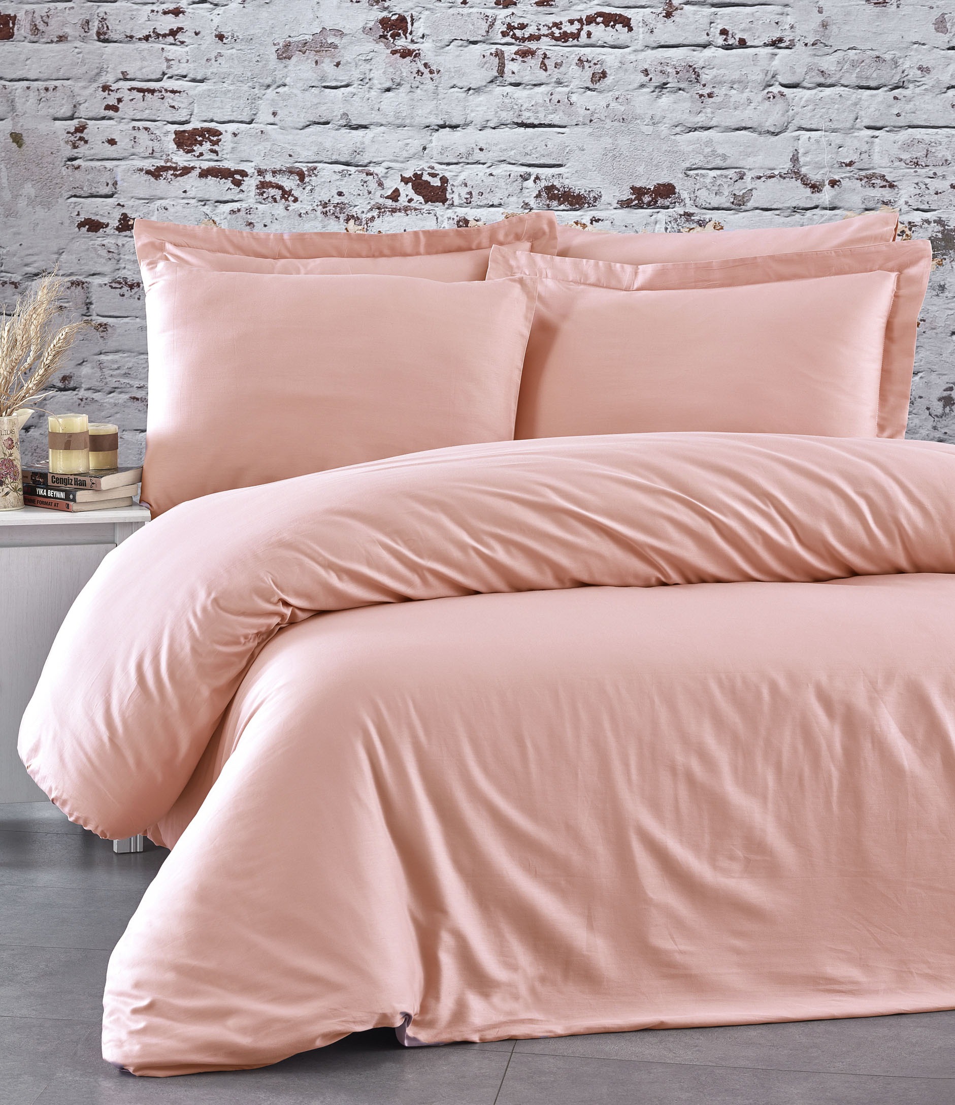 Voodipesukangas roosa, l.240cm, 100% puuvill, Ranforce 15212